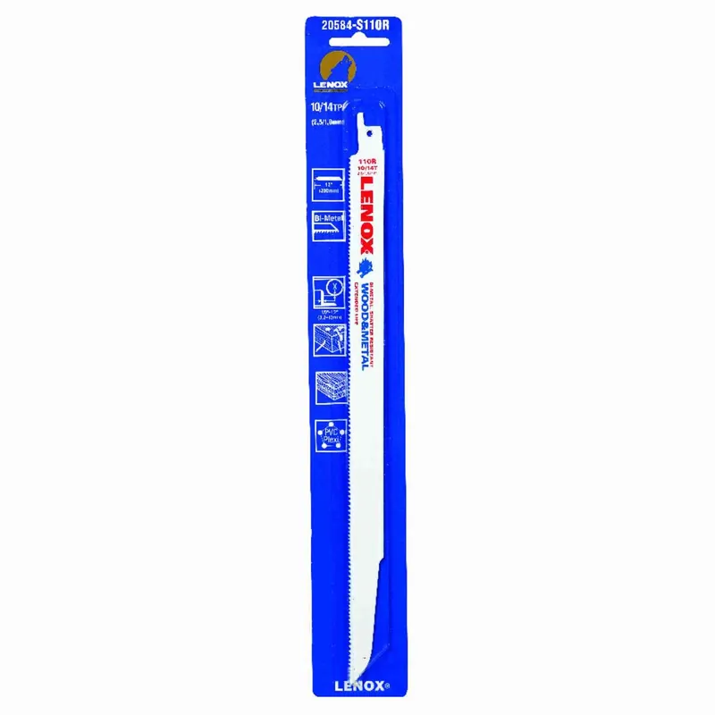 Multiwolf 12 In. Bi-metal Wave Edge Reciprocating Saw Blade 10/14 Tpi 1 Pk