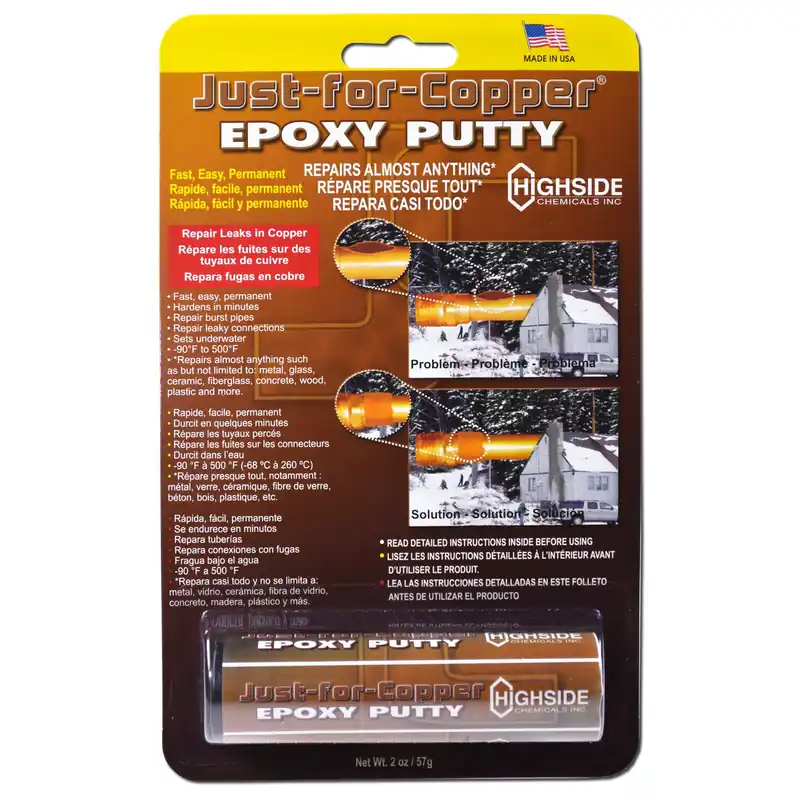 Just For Copper High Strength Epoxy 2 Oz - Fast Setting, Waterproof