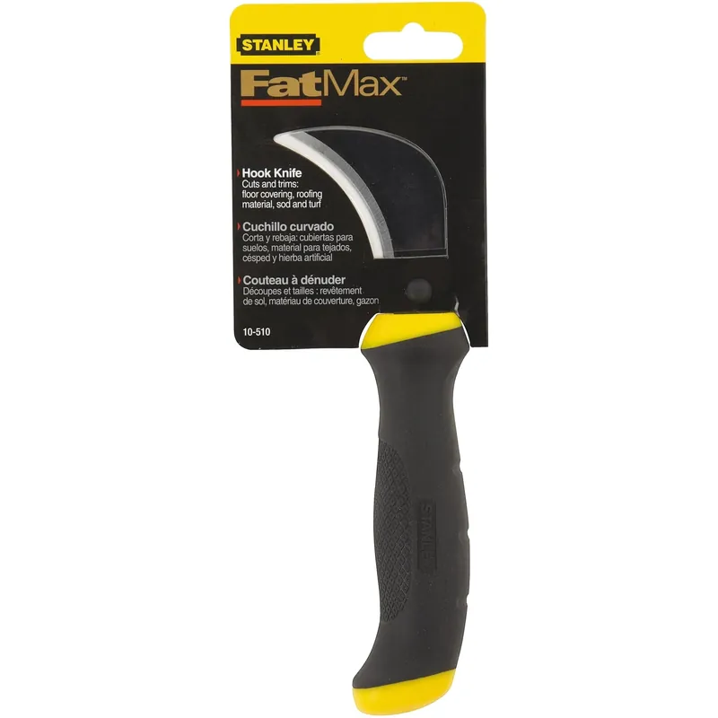 Fatmax 8 In. Fixed Blade Hook Knife Black/yellow 1 Pk