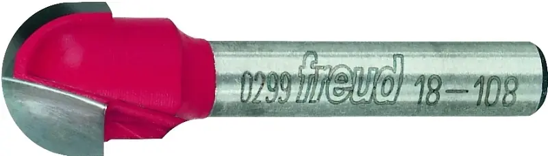 1/4-in. 2-flute Round-nose Router Bit