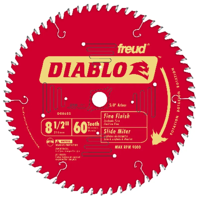 8-1/2 In. D X 5/8 In. Tico Hi-density Carbide Miter Saw Blade 60 Teeth 1 Pk
