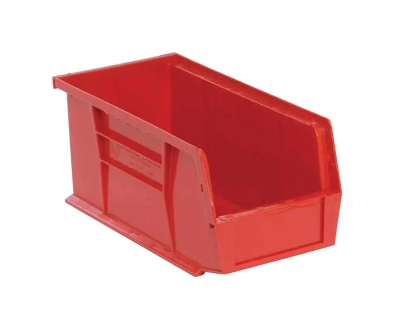 5-1/2 In. W X 5 In. H Red Tool Storage Bin With 1 Compartment