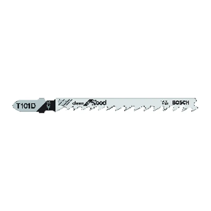 4 In. High Carbon Steel T-shank Jig Saw Blade 6 Tpi 5 Pk