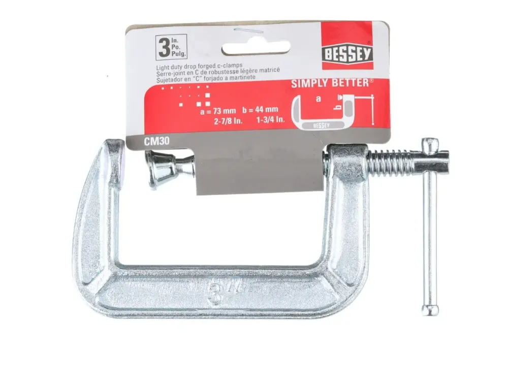 Drop Forged 1-3/4 In. D Light Duty C-clamp 800 Lb 1 Pk