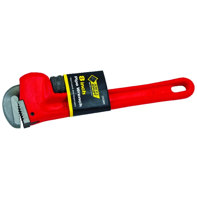 8 In. Cast Iron Pipe Wrench With Adjustable Jaw