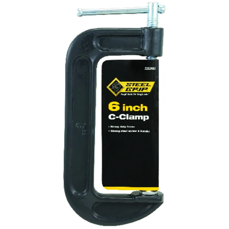 6 In. Adjustable C-clamp With Black Oxide Finish - 1 Piece
