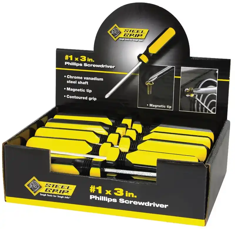 1 Phillips Screwdriver 3 In. Length With Magnetic Tip And Comfort Grip