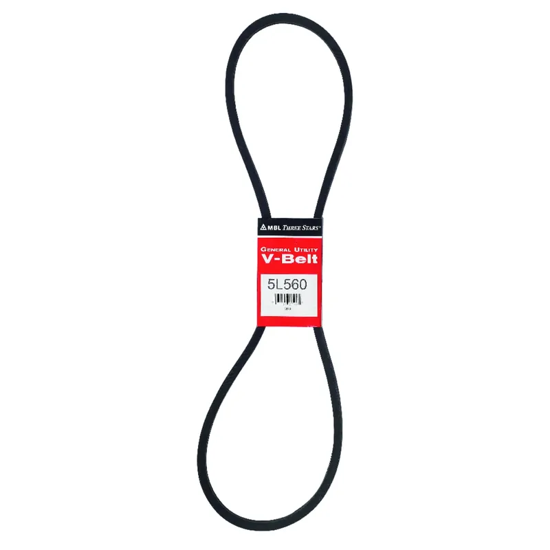 Fractional Horsepower 5l560 V-belt, 21/32 In. X 56 In. Rubber