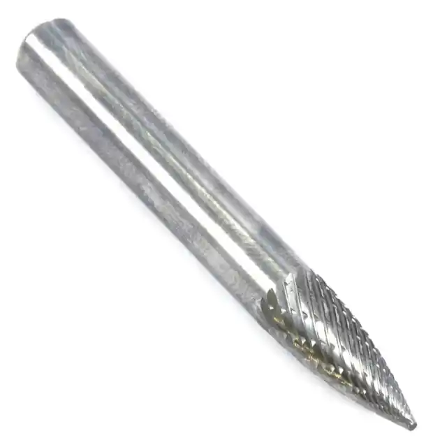 Tungsten Carbide Burr, .25-in., Tree Pointed, Sg1