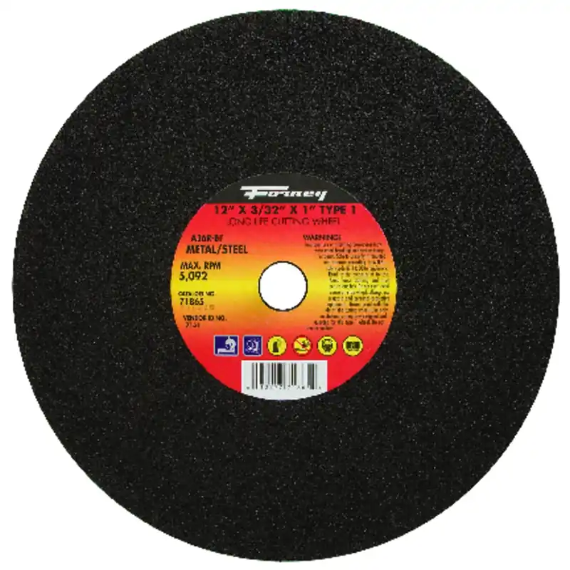 Cutting Wheel, Type 1, 12 X 3/32-in.