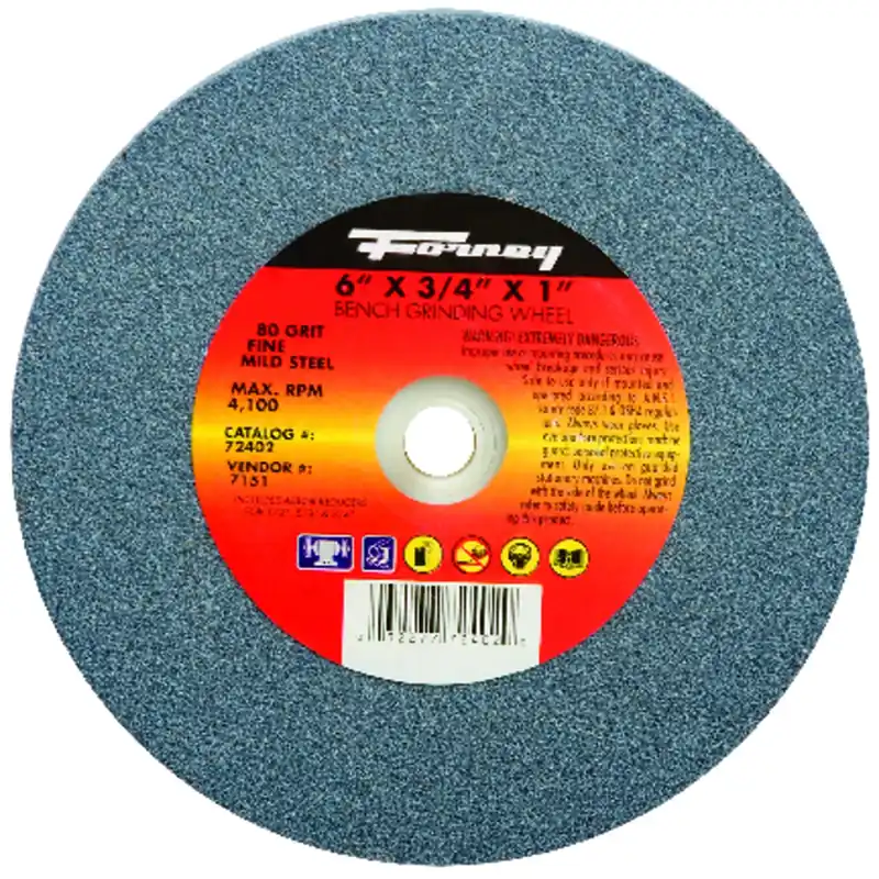 6 In. Adjustable Bench Grinding Wheel - 1/2 In., 5/8 In., 3/4 In., 1 In.