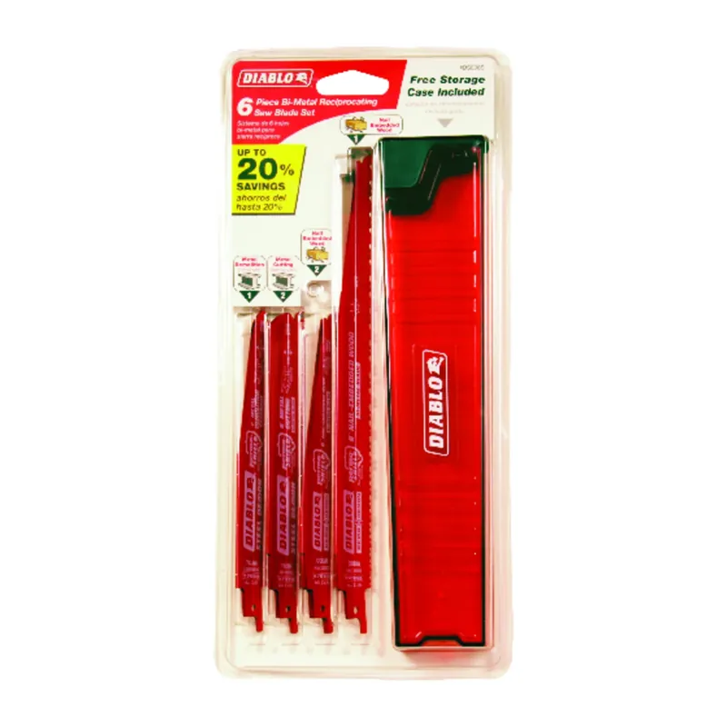 Reciprocating Blade Set, Steel & Demolition, 6-pc.