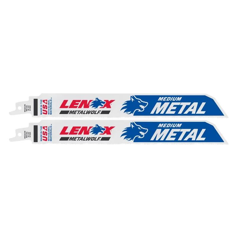 Metalwolf 9 In. Bi-metal Wave Edge Reciprocating Saw Blade 18 Tpi 2 Pk