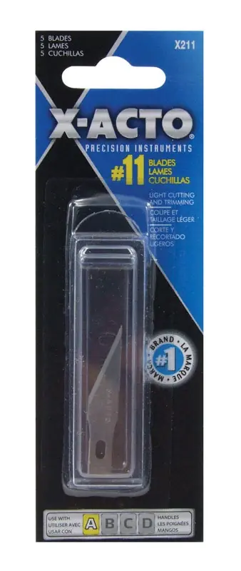 Carbon Steel Light Duty 11 Replacement Blade 5 Pk
