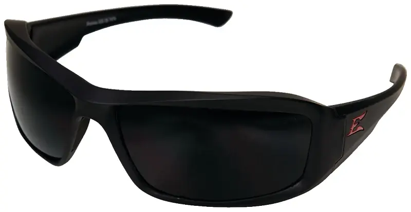 Brazeau Matte Black Frame Safety Glasses With Smoke Lenses