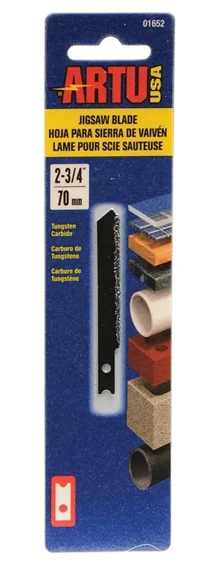 2-3/4 In. Tungsten Carbide U-shank Jig Saw Blade Assorted Tpi 1 Pk