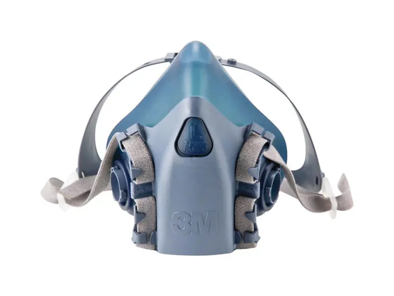 Half Face Respirator 7500-series Blue Large Reusable Silicone 1 Piece