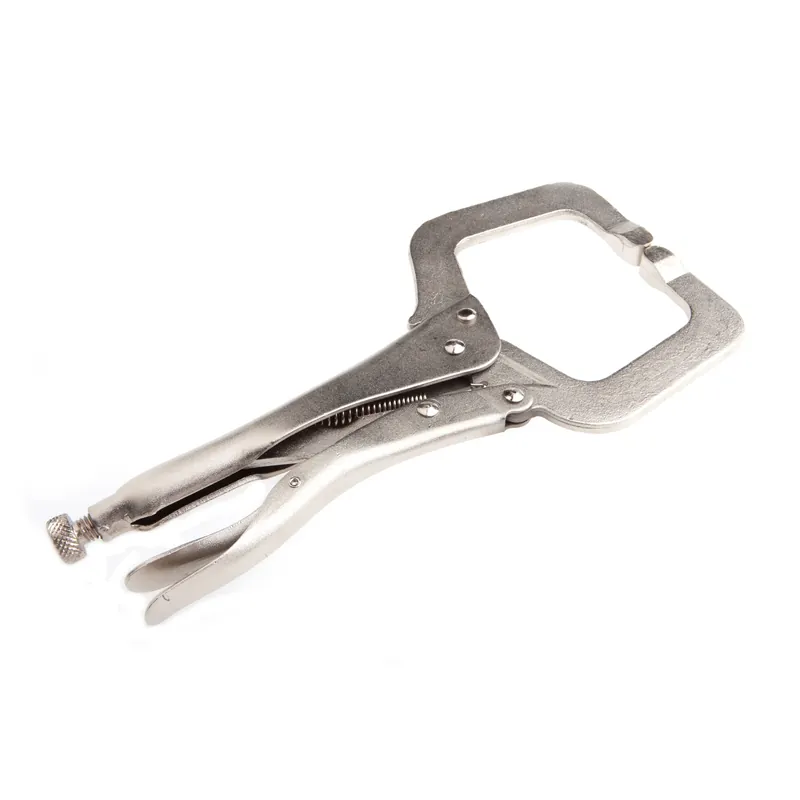 Deluxe 10-1/2 Inch Locking C-clamp With 3-3/4 Inch Jaw Capacity
