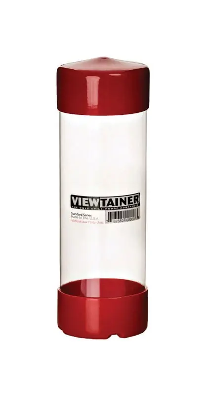 3 In. W X 8 In. H Slit Top Container Plastic Red