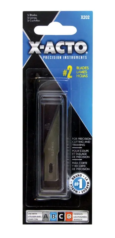 2 Carbon Steel Heavy Duty Replacement Blade 1-7/8 In. L 5 Pk