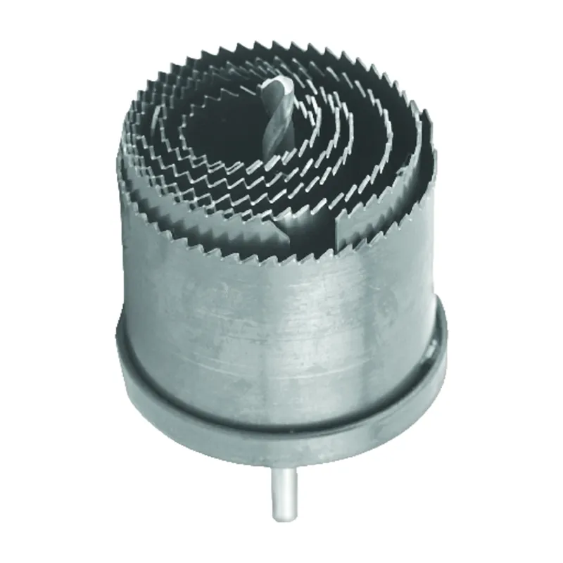 Assorted In. Steel 1 In. L X 1/4 In. D 7-in-1 Hole Saw Arbor Included
