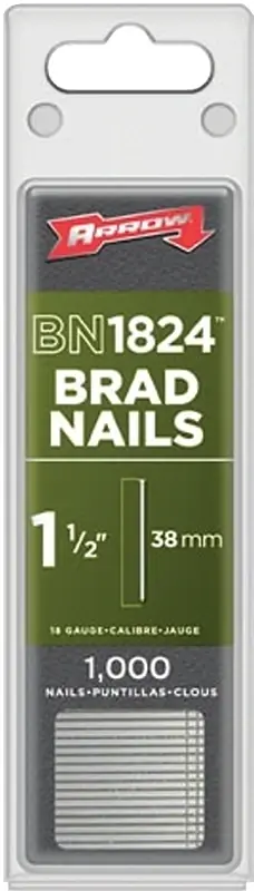 1-1/2 In. L X 18 Ga. Straight Strip Galvanized Brad Nails 1,000 Pk