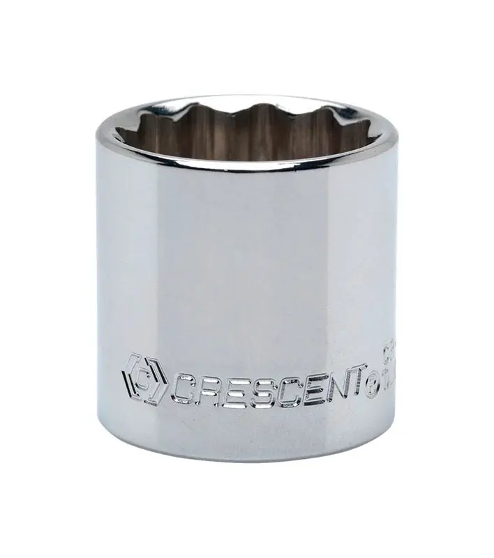 3/4 In. X 3/8 In. Drive Sae 12 Point Standard Socket - Chrome Vanadium Steel