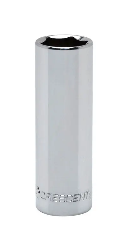 13/16 In. X 3/8 In. Drive Sae 6 Point Deep Socket - Chrome Vanadium Steel