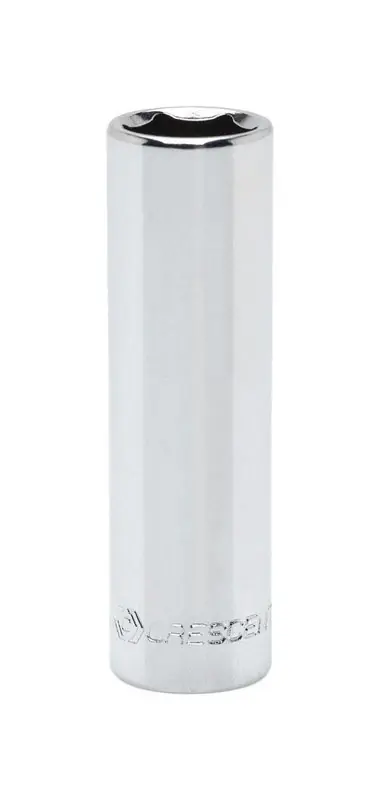 7 Mm X 1/4 In. Drive Metric 6 Point Deep Socket - Chrome Vanadium Steel