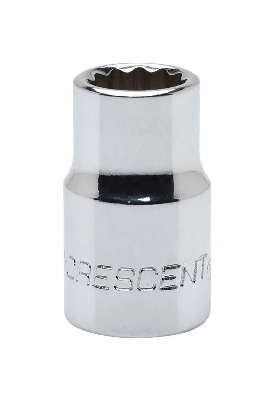 12 Mm X 3/8 In. Drive Metric 12 Point Standard Socket - Chrome Vanadium Steel