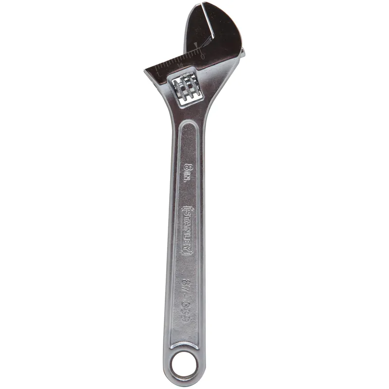 Metric And Sae Adjustable Wrench 8 In. L 1 Pc