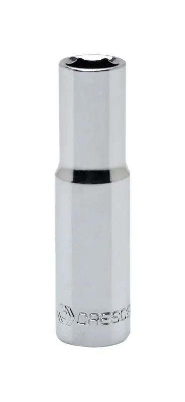 13 Mm X 3/8 In. Drive Metric 6 Point Deep Socket - Chrome Vanadium Steel