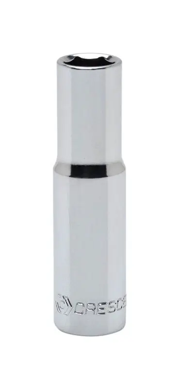 8 Mm X 3/8 In. Drive Metric 6 Point Deep Socket - Alloy Steel