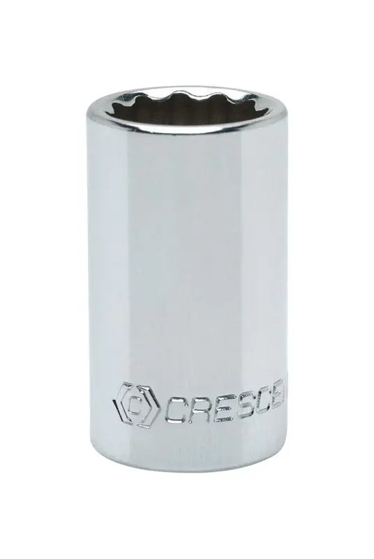 3/4 In. X 1/2 In. Drive Sae 12 Point Standard Socket - Chrome Vanadium Steel