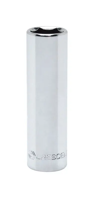 3/16 In. X 1/4 In. Drive Sae 6 Point Deep Socket - Chrome Vanadium Steel