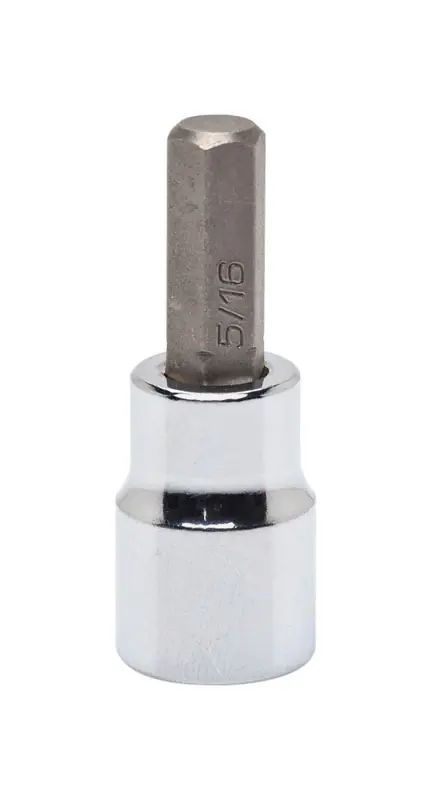 5/32 In. X 3/8 In. Drive Sae 6 Point Standard Hex Bit Socket