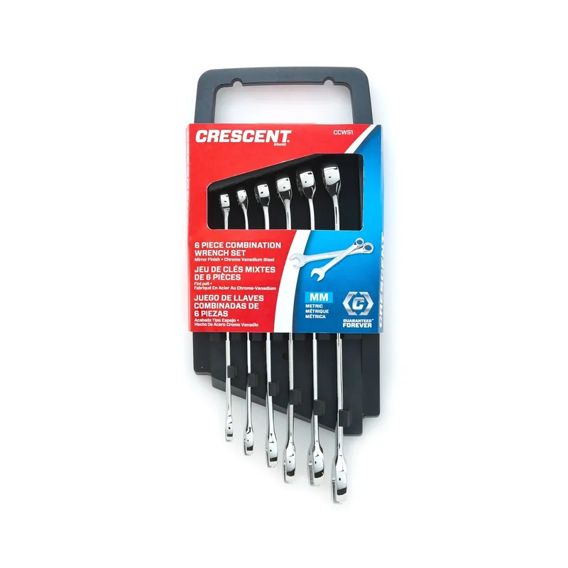 12 Point Metric Combination Wrench Set 9.5 In. L 6 Pk