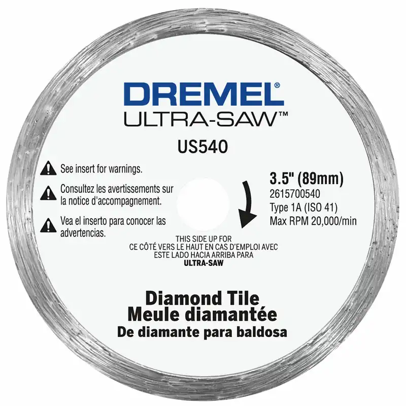 Ultra-saw 3-1/2 In. D X 1/2 In. X 0.0787 In. Thick Diamond Cutting Wheel 1 Pc
