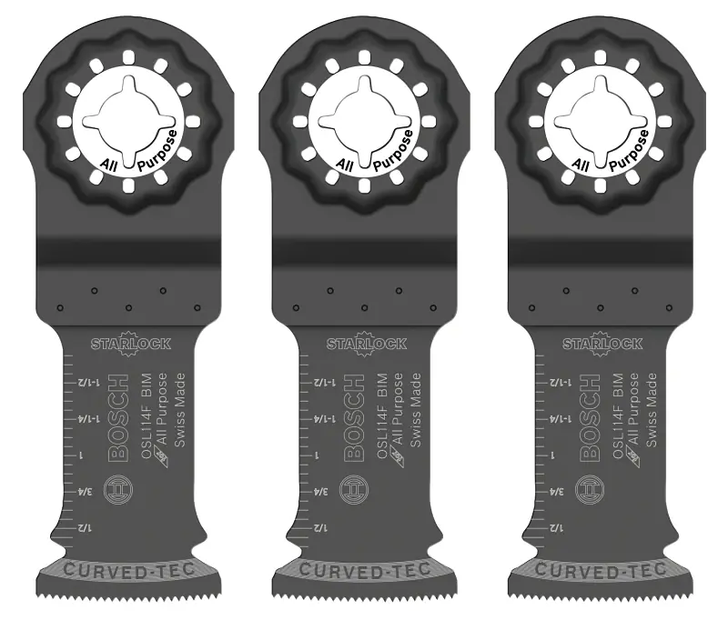 Starlock 1-1/4 In. X 4 In. L Metal Plunge Blade 3 Pk