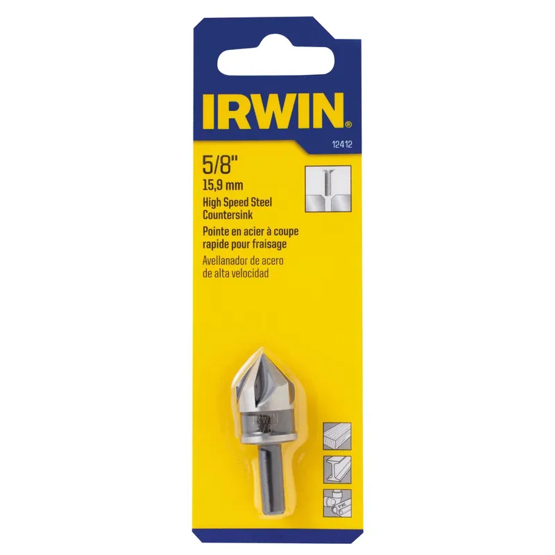 Countersink Drill Bit, Black Oxide, 5/8-in.