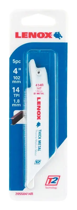 Metalwolf 4 In. Bi-metal Wave Edge Reciprocating Saw Blade 14 Tpi 5 Pk