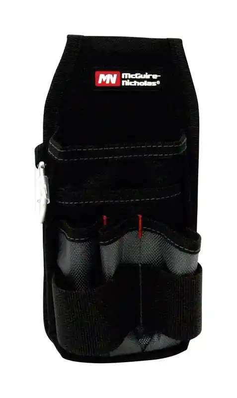8 In. W X 12-1/8 In. H Polyester Tool Pouch With 8 Pockets - Black