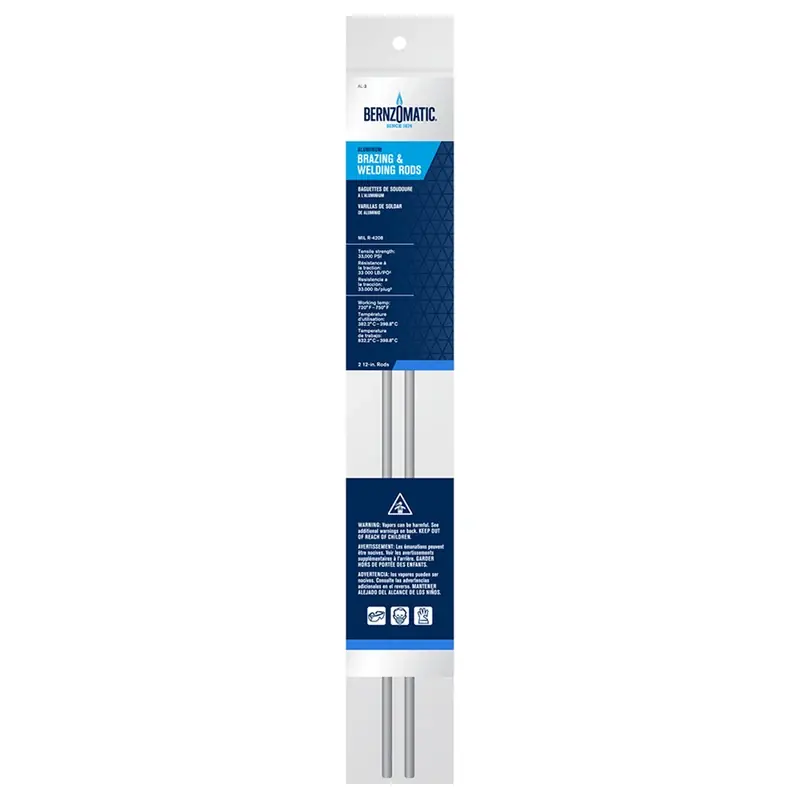 1/5 In. D X 12 In. L Aluminum Welding Rods 2 Pk