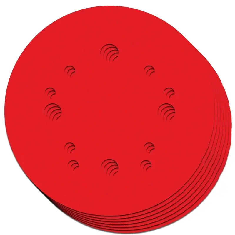 5 In. Ceramic Blend Hook And Lock Sanding Disc Assorted Grit Assorted 7 Pc