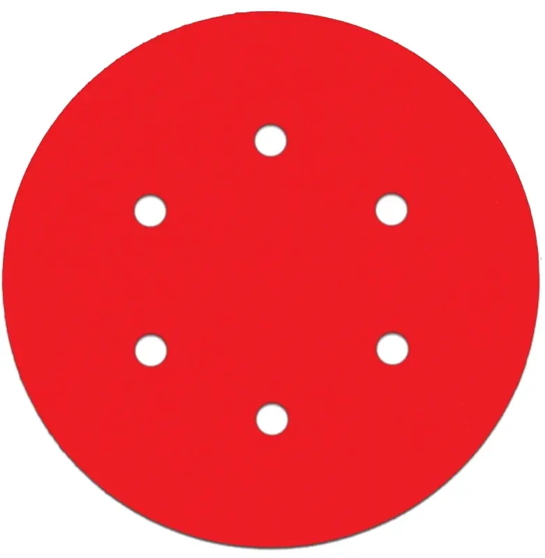 6 In. Ceramic Blend Hook And Lock Sanding Disc 220 Grit Ultra Fine 10 Pk