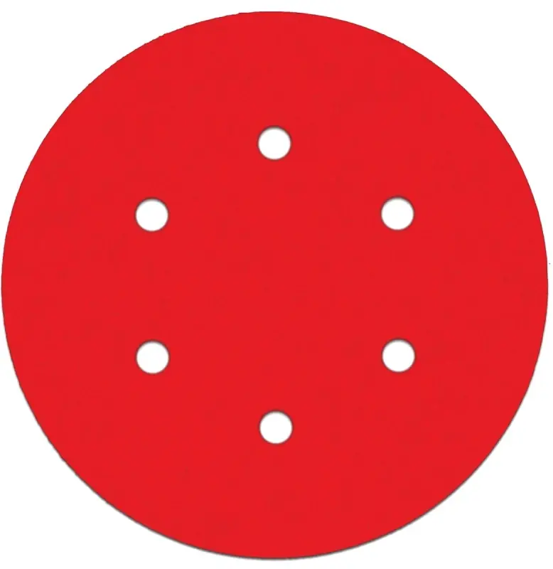 6 In. Ceramic Blend Hook And Lock Sanding Disc 100 Grit Medium 10 Pk