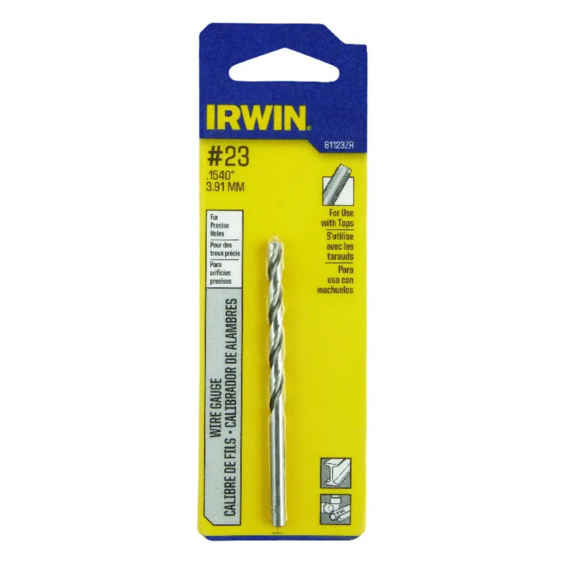  23 Bright High Speed Steel Wire Gauge Drill Bit 3-1/8 In. Length