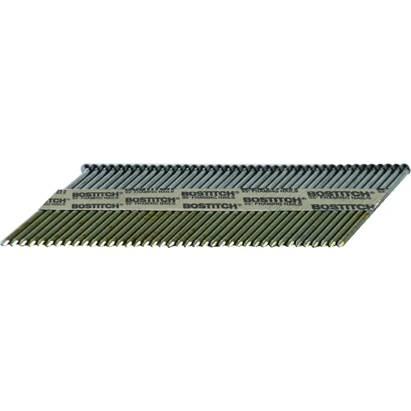 3 In. L X 15 Ga. Angled Strip Coated Framing Nails 33 Deg 2,500 Pk