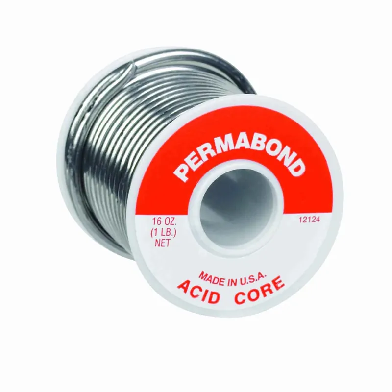 16 Oz Acid Core Wire Solder 0.125 In Diameter For Electrical Use