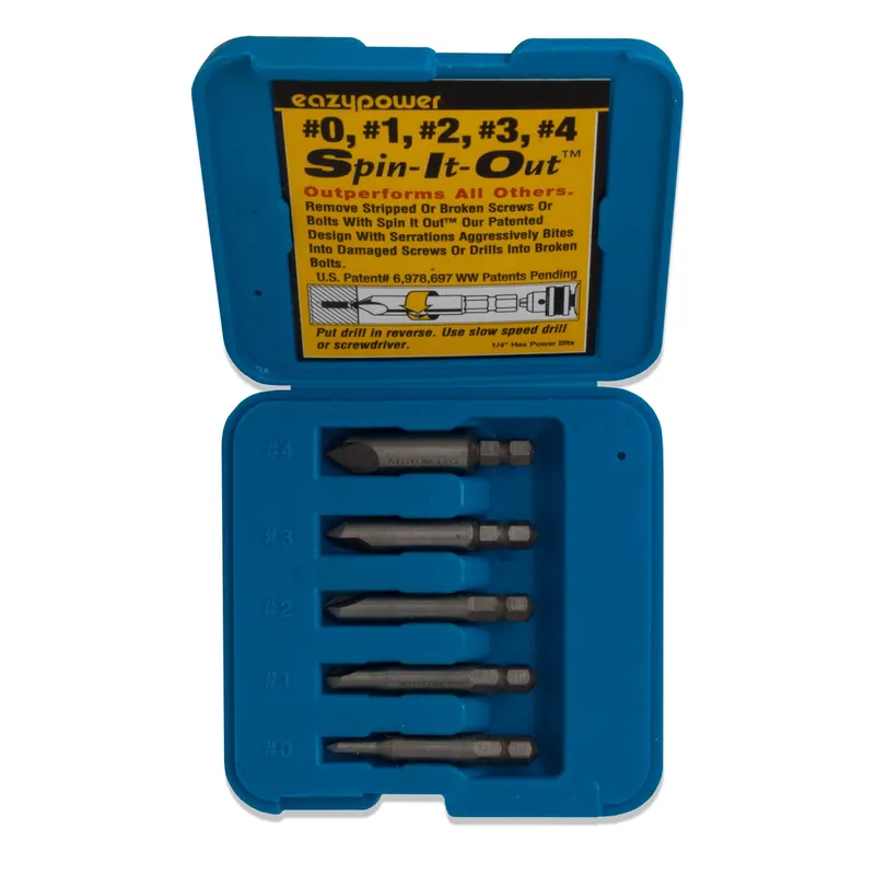 Spin It Out 5-piece Screw Extractor Set - Model 82681
